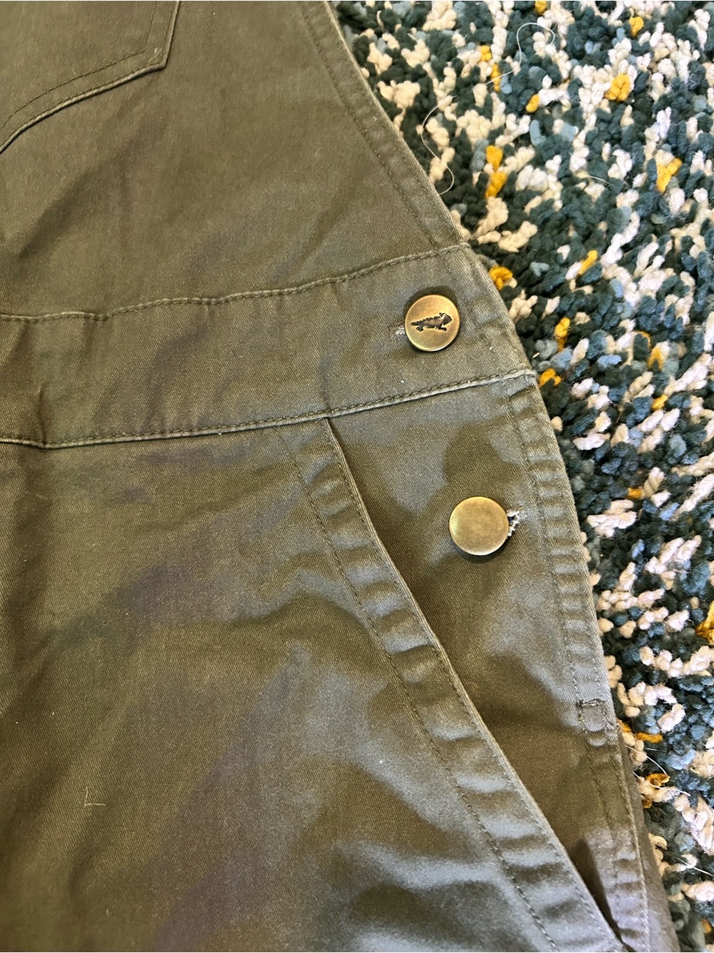 Toad&Co Olive Green Short Women's Overalls - Picture 4 of 8